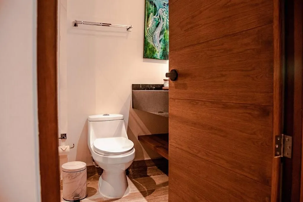 Ocean View Studio, Rooftop Pool, Steps From Beach Hyatt Playa del Carmen Lejlighed