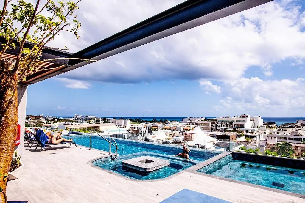 Lejlighed Ocean View Studio, Rooftop Pool, Steps From Beach Hyatt Playa del Carmen
